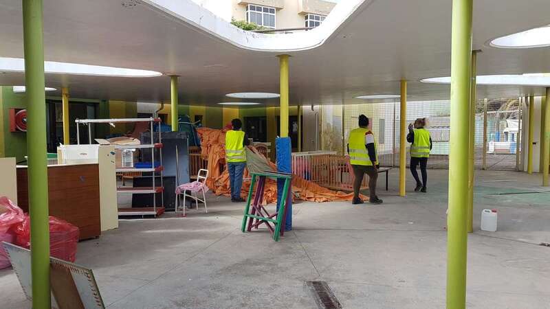 Obras en la Escuela Infantil de La Herradura (Foto TA)